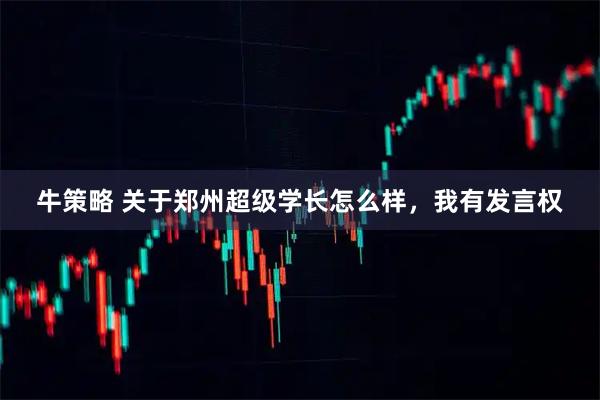 牛策略 关于郑州超级学长怎么样，我有发言权