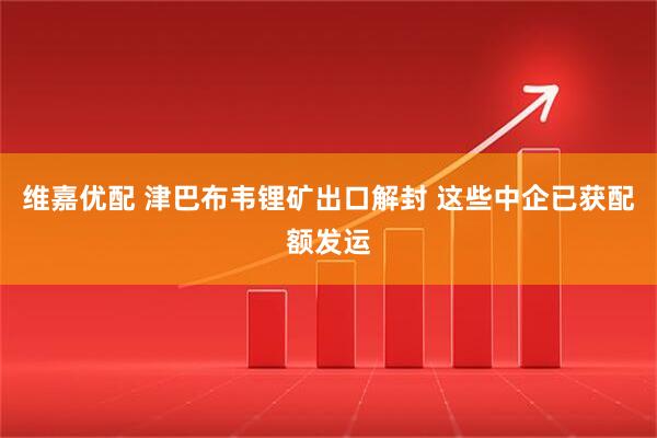 维嘉优配 津巴布韦锂矿出口解封 这些中企已获配额发运