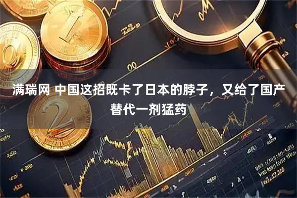 满瑞网 中国这招既卡了日本的脖子，又给了国产替代一剂猛药